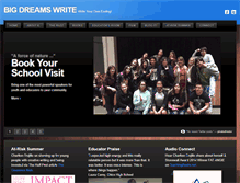 Tablet Screenshot of bigdreamswrite.com